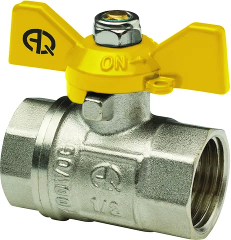 Кран шар. вн.-вн. для газа 3/4" "AQUALINK" (бабочка)