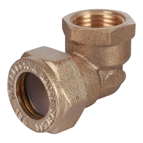 Угольник латунная обжим 15Aх1/2" с ВН Рез. STAHLMANN SEFL1501/2BEF