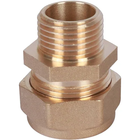 Муфта латунная обжим 15Aх1/2" с НАР Рез. STAHLMANN SSML1501/2BEF