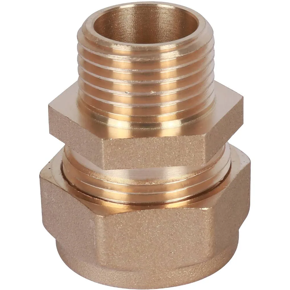 Муфта латунная обжим 15Aх1/2" с НАР Рез. STAHLMANN SSML1501/2BEF
