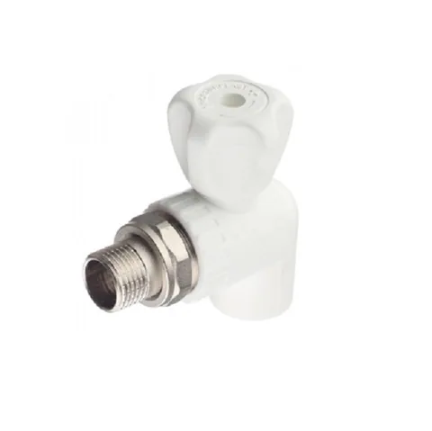Кран для подключ. радиат. 25*1/2" (УГЛОВОЙ) PPR VALFEX (1/10/40)