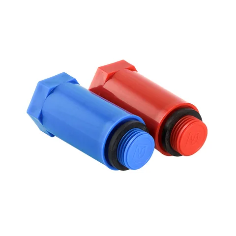 Набор цветных удлиненных заглушек 1/2" (компл2шт) синий/красный "VALTEC" (1/125)