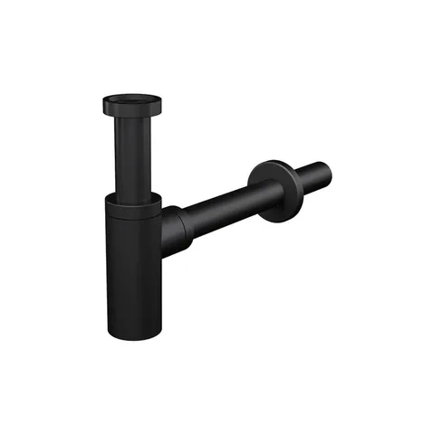 Сифон для умывальника, круглый черный мат A400BLACK
