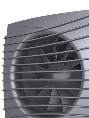 Вентилятор D100 SILENT 4С dark gray metal с обратным клапаном DICITI