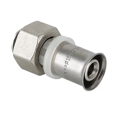 Соединитель коллекторный пресс для м/п трубы 16*1/2 "VALTEC" (1/10/260)