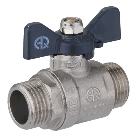 Кран шар. нар-нар 1/2" (с бабочкой) "AQUALINK" 1/10/120