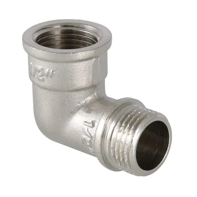 Угольник вн.- нар. 1/2" "Valtec" (Никель) 1/10/120