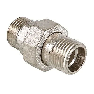 Сгон прямой нар.- нар. 1/2" "Valtec" (Никель) 1/10/120