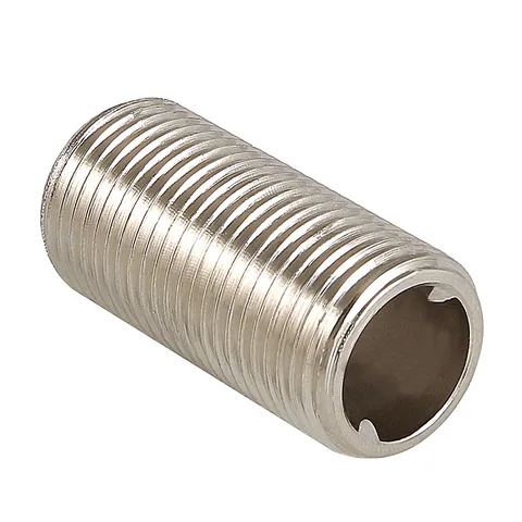 Ниппель под сгонный ключ 1/2" наружный "Valtec" (Никель) 1/10/200