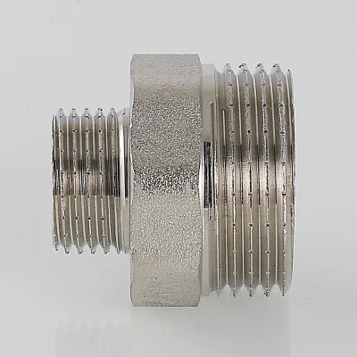 Ниппель-переходник 3/8" х 1/4" "Valtec" (Никель) 1/10/500