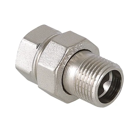 Сгон прямой 1 1/2" "Valtec" (Никель) 1/5/15