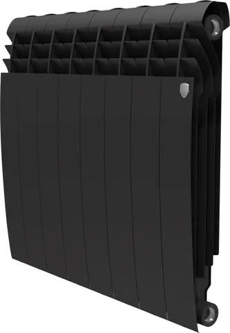 Радиатор биметалл. Royal Thermo BiLiner 350/80 (цвет Чёрный) Noir Sable 10 секц.