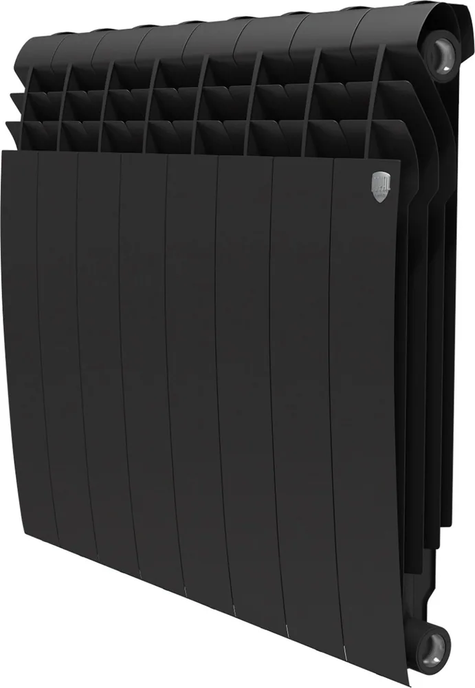 Радиатор биметалл. Royal Thermo BiLiner 350/80 (цвет Чёрный) Noir Sable 10 секц.