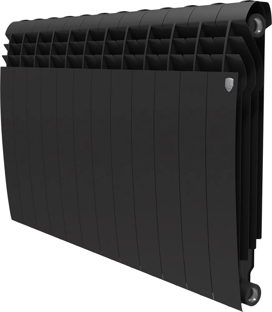 Радиатор биметалл. Royal Thermo BiLiner 500/80 (цвет Чёрный) Noir Sable 10 секц.