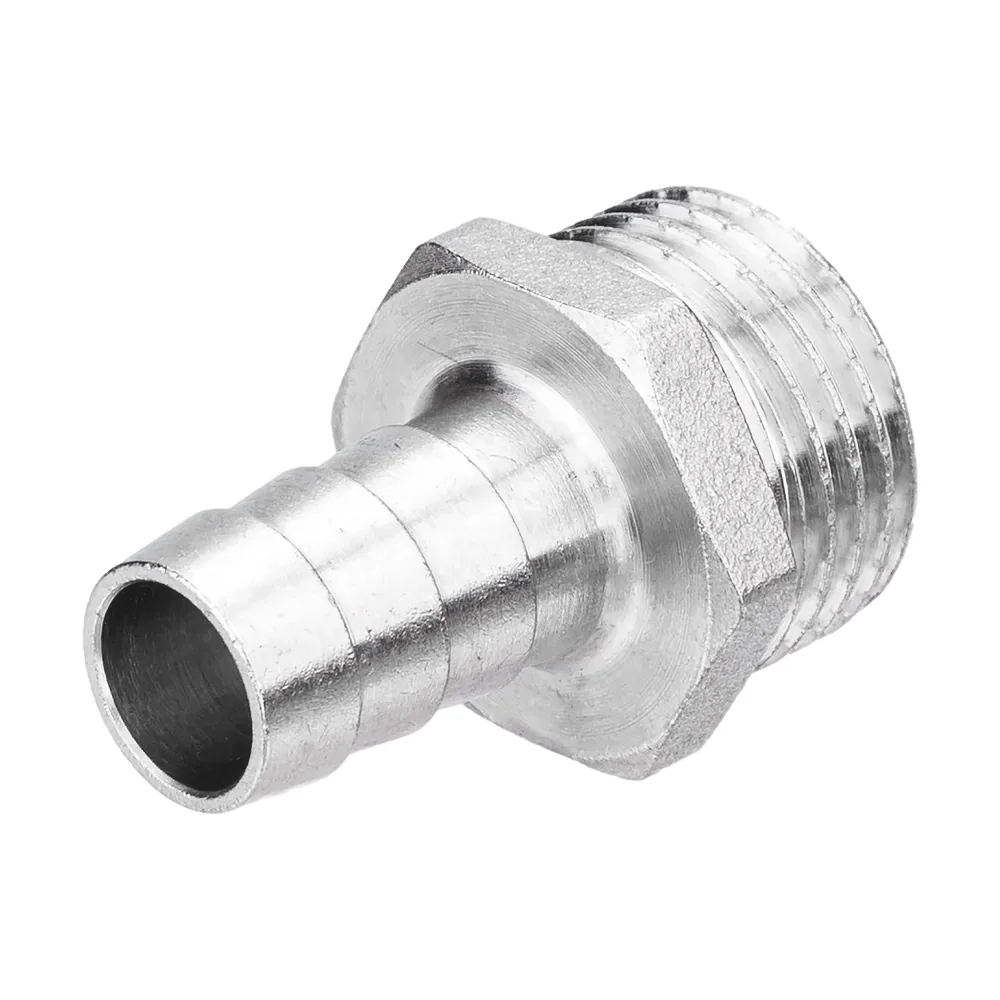 Штуцер с нар.резьб 14х1/2 никель AQUALINK