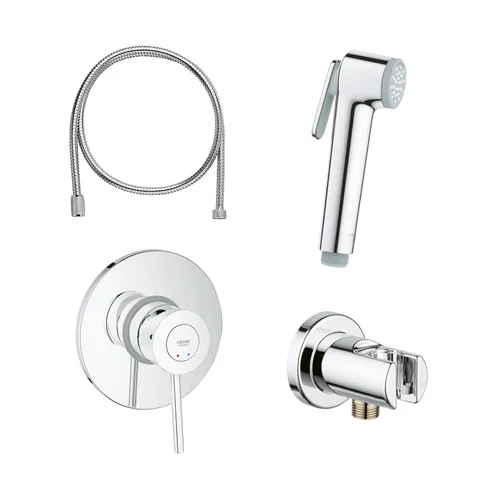 124434 Гигиенический душ со смесителем, хром Grohe BauClassic