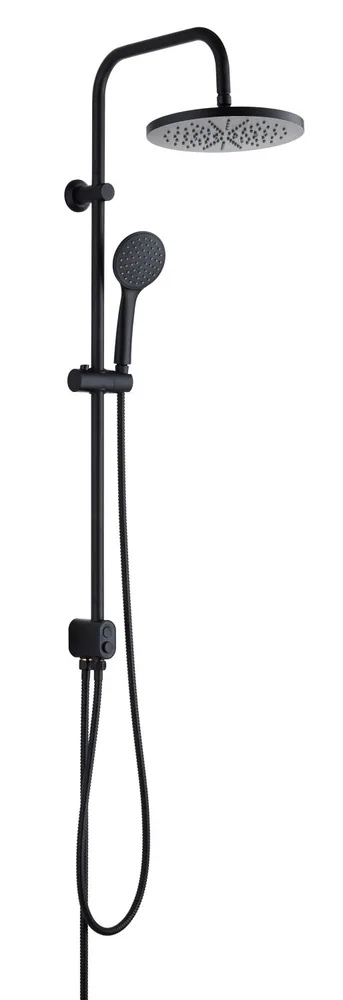 Душевая система с переключателем без смесителя черный Esko ST1550 Black
