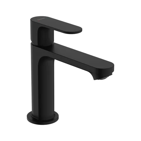 72517670 Смеситель для раковины 110, с донным клапаном, черный Hansgrohe Rebris S