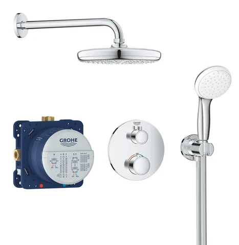 34727000 Душевая система, встраиваемая, хром Grohe Grohtherm