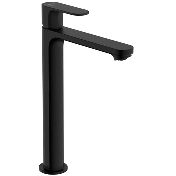 72580670 Смеситель для раковины 240, с донным клапаном, черный Hansgrohe Rebris S