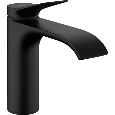 75020670 Смеситель для раковины с донным клапаном, черный Hansgrohe Vivenis
