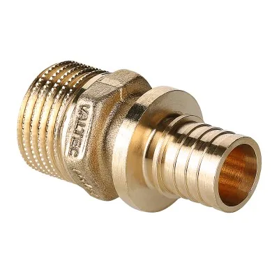 Соединитель надвижной с переходом на нар.р. VALTEC 16(2,2) х 1/2" (1/10/260)