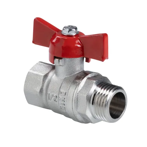 Кран шар. вн-нар 3/4" (с бабочкой) "VALTEC" СТАНДАРТ ГОСТ (PN40)