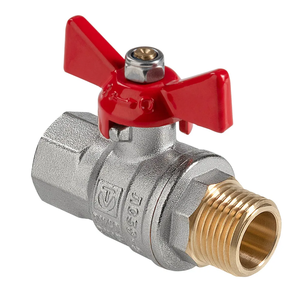 Кран шар. вн-нар 3/4" (с бабочкой) "VALTEC" ГОСТ
