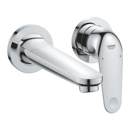 24274001 Смеситель для раковины, на 2 отверстия, хром Grohe Euroeco