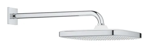 26687000 Верхний душ, квадратный, кронштейн 380, хром Grohe Tempesta 250 Cube