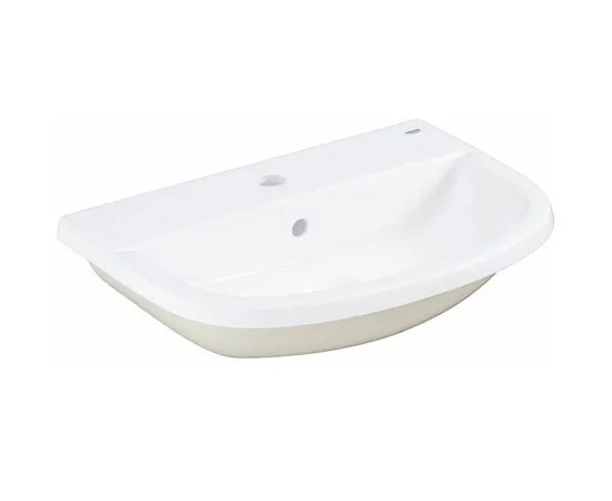 Раковина накладная 55, с переливом, альпин-белый, Grohe Bau Ceramic 39422000