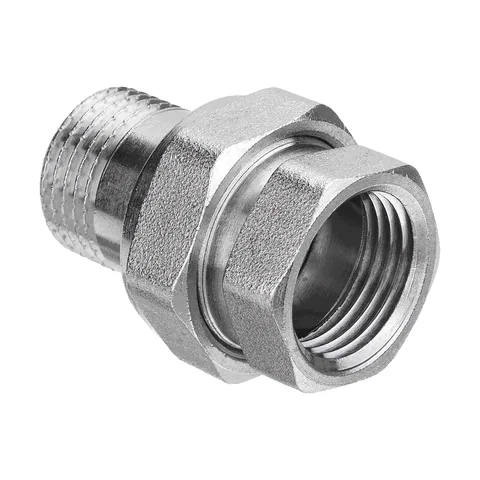 Сгон прямой 1/2" "AQUALINK" (Никель) 1/10/150