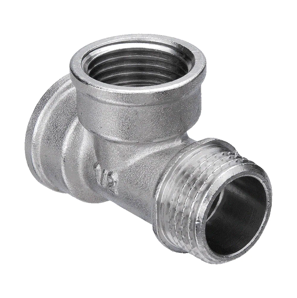 Тройник 1/2" Никель вн-вн-нар "AQUALINK" (Никель) 1/10/120