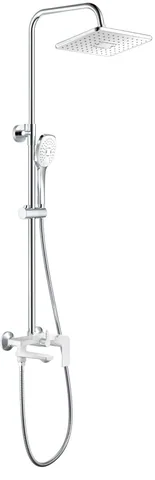 СТОЙКА для душа со смесителем HAIBA HB24505-8 хром-белый