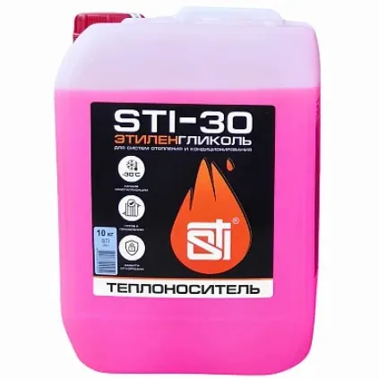 Теплоноситель -30° (на основе этиленгликоль) 10 кг STI ECO