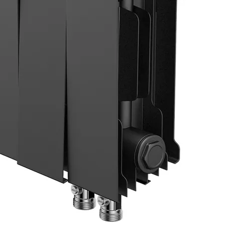 Радиатор биметалл, нижн.подключ. Royal Thermo PianoForte 200 (цвет Черный) VDR 14 секц.